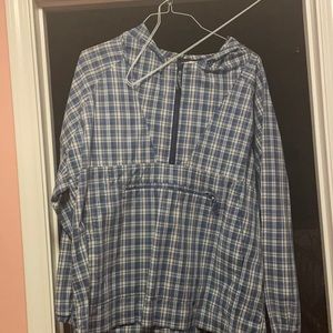 Vintage Plaid Half Zip